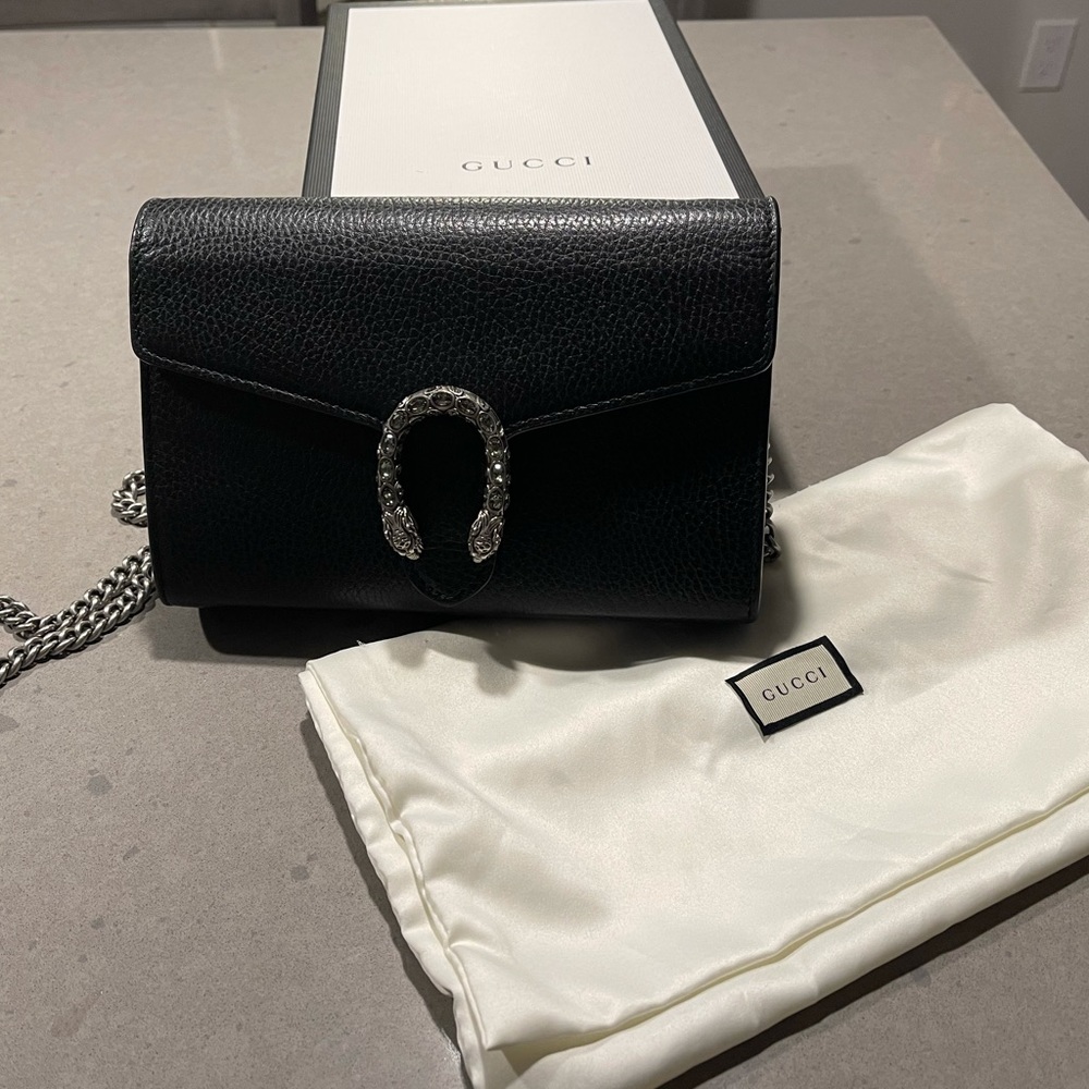 Gucci Dionysus leather mini chain bag